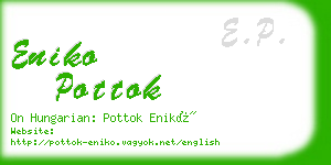 eniko pottok business card